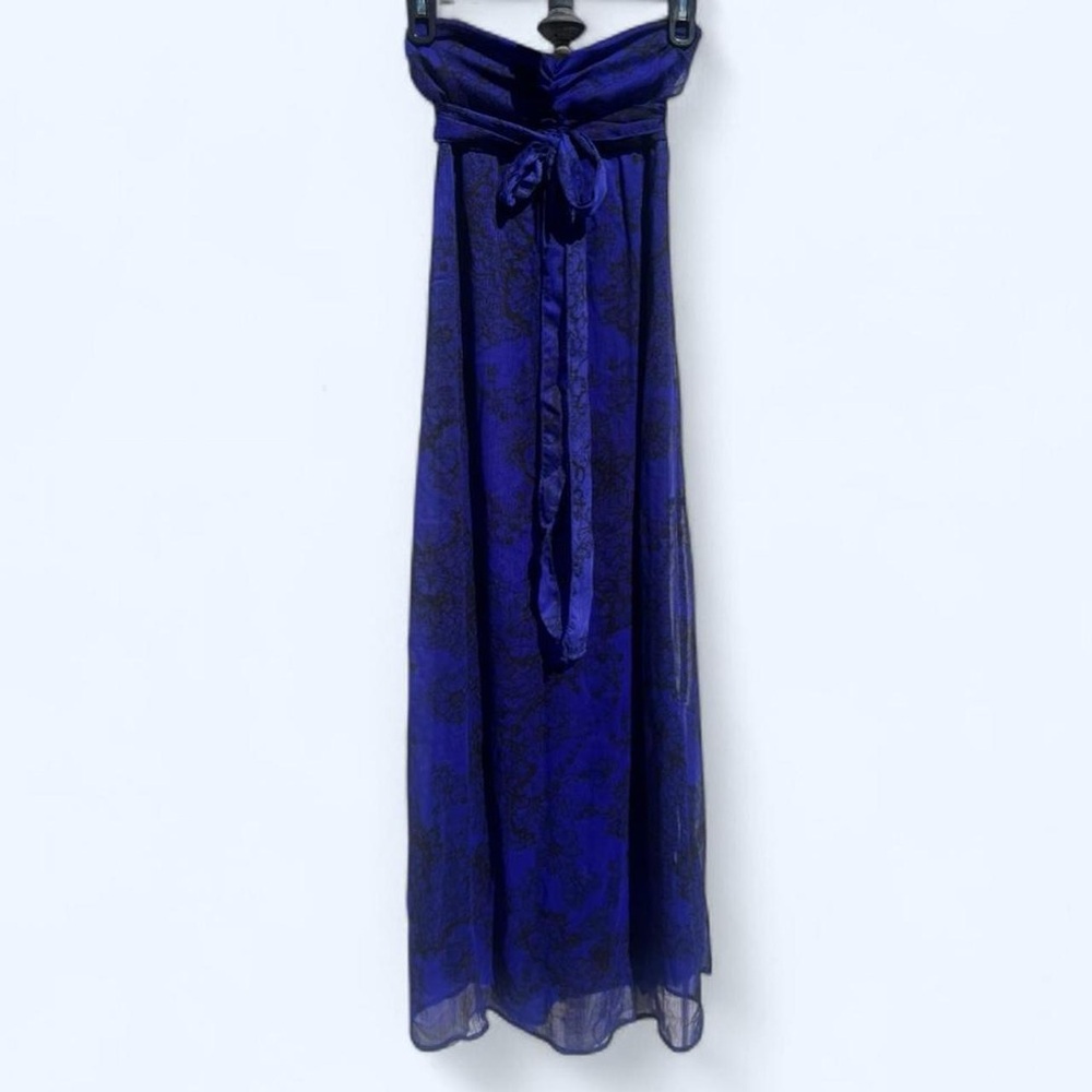 Vintage Fire Los Angeles Royal Blue Midi Dress